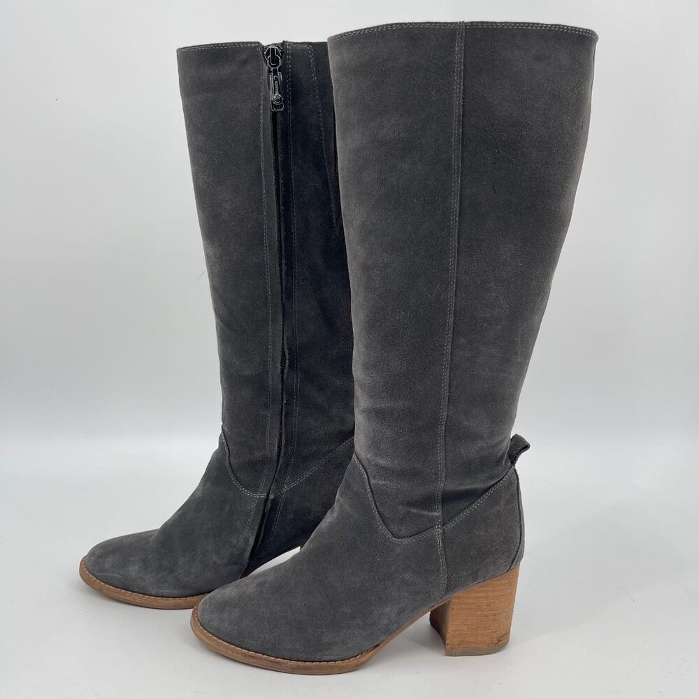 Blondo Gray Waterproof Heeled Boots | Round Toe - Picture 3 of 8